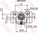 CILINDRĖLIS HAMULC. FIAT PANDA 03- (-ABS) nuotrauka 2