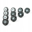 Шайбы декоративные анодированные для мотоциклов, автомобилей, ЧЕРНЫЕ + винты М6