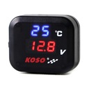 Многофункциональный термометр Koso 3в1, температура, напряжение, разъем USB