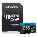 ADATA 256 ГБ micro SD XC Premiere C10 UHS-I 100 МБ
