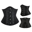 Черный корсет UNDERBUST с завязанным моделирующим поясом