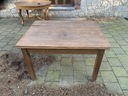Przedwojenny drewniany stół - do renowacji - Głębokość produktu 90 cm