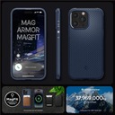 Etui Spigen Mag Armor z MagSafe na iPhone 15 Pro - niebieskie Funkcje ładowanie indukcyjne pochłanianie wstrząsów