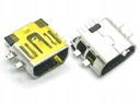 Разъем Mini USB, утопленный, 5 контактов.