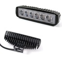 ПАНЕЛЬ 6 LED x3W 18W РАБОЧАЯ ЛАМПА 12V 24V IP67 E9 16CM NEOMAX