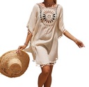 PAREO TUNIKA BOHO LETNIA SUKIENKA NARZUTKA PLAŻOWA ZWIEWNA