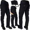 ЧЕРНЫЕ Брюки-карго стрейч с поясом Различные размеры 34 IT/Th часть