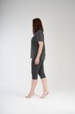 Dámske pyžamo Vienetta bavlna 1XL nadmerná veľkosť Dominujúca farba čierna