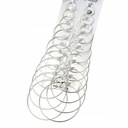 6 пар женских обручей серебряного цвета большого круга E