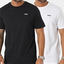 Pánske tričko FILA 2PAK biele čierne logo bavlnené dvojbalenie veľ. XL Značka Fila