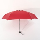 Svetelný dáždnik, kompaktný dáždnik, mini skladací červený Materiál iný