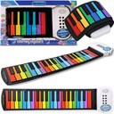 ROLL UP PIANO ЦВЕТНАЯ КЛАВИАТУРА Roll UP PIANINO 63 см, 3 режима звука