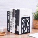 4x металлическая противоскользящая черная подставка для книг