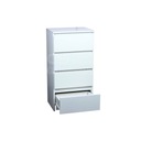 Комод 50 см, 4 ящика, белый