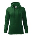 Dámska mikina Trendy Zipper rozopínateľná s kapucňou Zelená Bavlna M Pohlavie Výrobok pre ženy