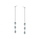 Свадебные серьги с фианитами