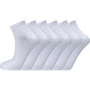 Ponožky Endurance Quarter 6-Pack White 39-42