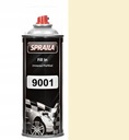 LAKIER AKRYLOWY RAL 9001 MAT 5-16% BIAŁY KREMOWY FARBA EMALIA SPRAY 400ML