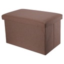 INTIRILIFE Пуф складной 49x30x30 см, коричневый - мандариновый