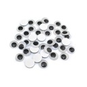 ГЛАЗА 8 мм декоративные ПОДВИЖНЫЕ глазки 150 шт.