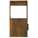 vidaXL Skrinka, dymový dub, 80x30x60 cm, materiál na báze dreva Farba prednej časti viacfarebná