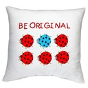 ПОДУШКА БУДЕТ ОРИГИНАЛЬНАЯ божья коровка коты бобр узоры