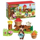 Блоки МАША и МЕДВЕДЬ 5207 JAM DAY 22 элемента в подарок