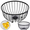 СТАЛЬНАЯ КОРЗИНА КОРЗИНА ДЛЯ ФРУКТОВ ЧЕРНАЯ ЧАША 24 СМ