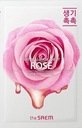 The SAEM Natural Maska na látku Rose 21ml