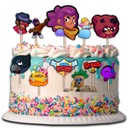 BRAWL STARS ТОРТ-ТОПЕРЫ CUBBIES CHARACTERS 11 штук