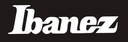 Наклейка с логотипом IBANEZ на грифе гитары.