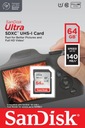 SANDISK ULTRA SDXC 64 ГБ 140 МБ/с UHS-I класс 10