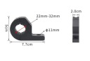 2X РУЧКИ КРІПЛЕННЯ ФАРИ ГАЛОГЕНИ LED (СВІТЛОДІОД) DO МОТОЦИКЛЕТНІ АВТОМОБІЛІ SUV STATEK  фото 10