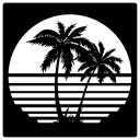 Настенное украшение с изображением PALMS 3D 60см эко PRESENT