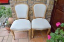 Krzesła stylowe drewniane tapicerowane Wysokość produktu 95 cm