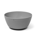 Ваза для цветов из джерси 30 см серая 7865