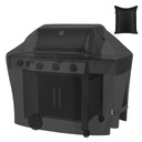 КРЫШКА ДЛЯ ГРИЛЯ ВОДОНЕПРОНИЦАЕМАЯ 145Х61Х117СМ ВЕТРОЗАЩИТНАЯ ЧЕРНАЯ