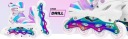 Роликові ковзани 2в1 для хокею, регульовані RAVEN Drill White/Neo Chrome