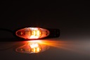 Боковой габаритный фонарь светодиодный, 3 цвета, 3 функции, 12/24В FT-038, угловой