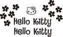 Наклейки Hello Kitty Flowers 25 B РАЗНЫХ ЦВЕТОВ