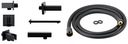 Комплект скрытого монтажа HANSGROHE с черным смесителем + iBOX + тропический душ 30x30 slim