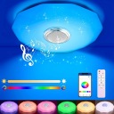 ПОТОЛОЧНЫЙ СВЕТИЛЬНИК С BLUETOOTH-СИНГОМ БУДИЛЬНИК ЧАСЫ RGB ПУЛЬТ ПУЛЬТА 30 СМ