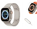 ТИТАНОВЫЙ РЕМЕШОК ДЛЯ APPLE WATCH ULTRA 1 2 49 мм + СТЕКЛО