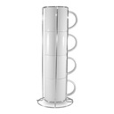 Кружки-штабелеры 4 шт. Сублимационная термотрансферная печать