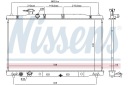 RADIATEUR MOTEUR NISSENS 681404 19010RZAA01photo 15