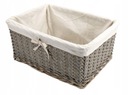 ПЛЕТЕНАЯ КОРЗИНА С ПОДКЛАДКОЙ ДЛЯ ОРГАНИЗАТОРА ДЛЯ ВАННОЙ 44Х32Х20