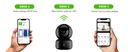 Комнатная камера WiFi FULL HD, вращающаяся на 360 градусов, домашняя безопасность Smart WOOX