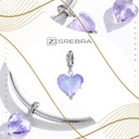 Charms SRDCE LOVE ZIRKÓN SRDIEČKO prívesok striebro pr 925 BEADS Hmotnosť 1.4 g