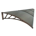 КРЫША НАД ДВЕРЬЮ КРЫША 480х100 ПОЛИКАРБОНАТ