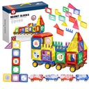 СТРОИТЕЛЬСТВО МАГНИТНЫХ БЛОКОВ МАГНИТНЫЙ 3D ОБРАЗОВАТЕЛЬНЫЙ ПОЕЗД БОЛЬШОЙ ЛИНЕЙНЫЙ